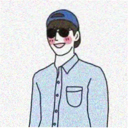 动漫人留言头像：抱枕上追番的观众